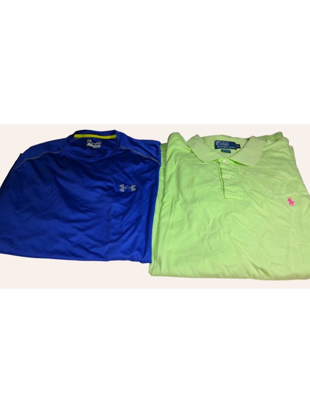 Lot Of 2 Mens XL Polo Ralph Lauren & Under Armour Loose Fit Shirts